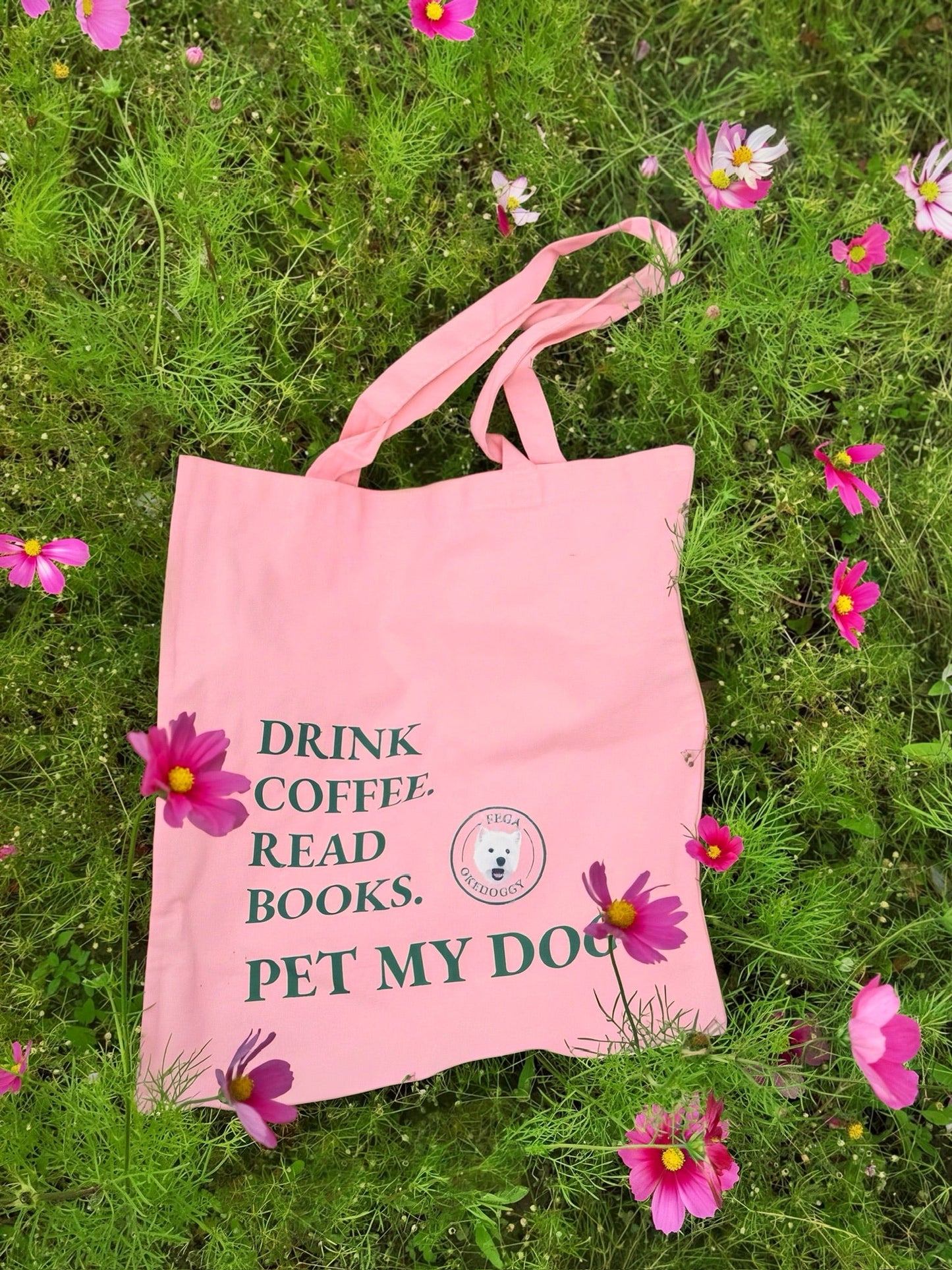 Custom Pet Portrait Mantra Tote Bag
