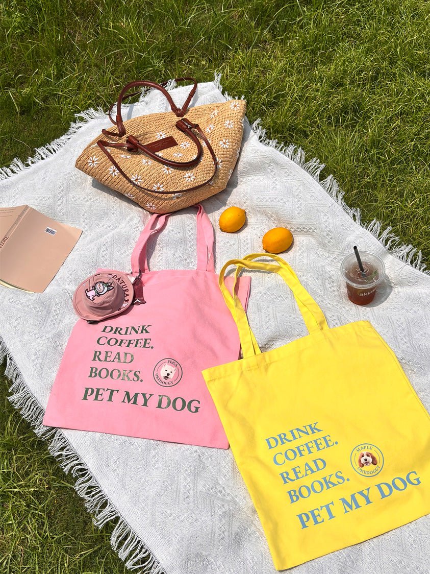 Custom Pet Portrait Mantra Tote Bag