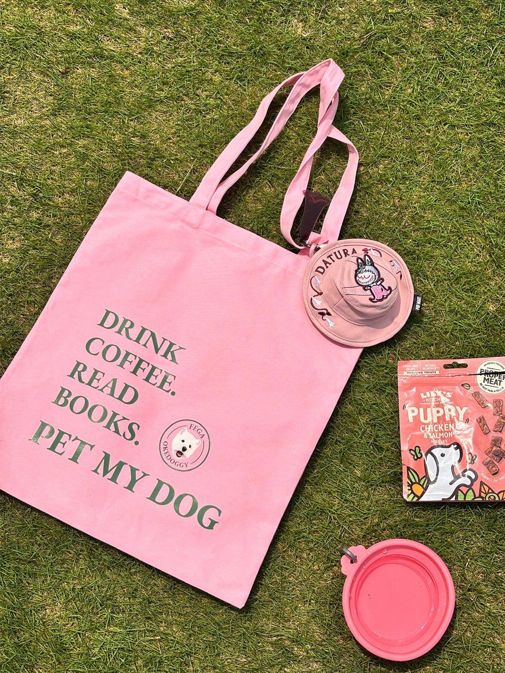 Custom Pet Portrait Mantra Tote Bag