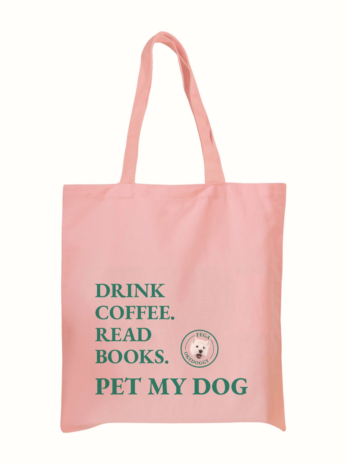 Custom Pet Portrait Mantra Tote Bag