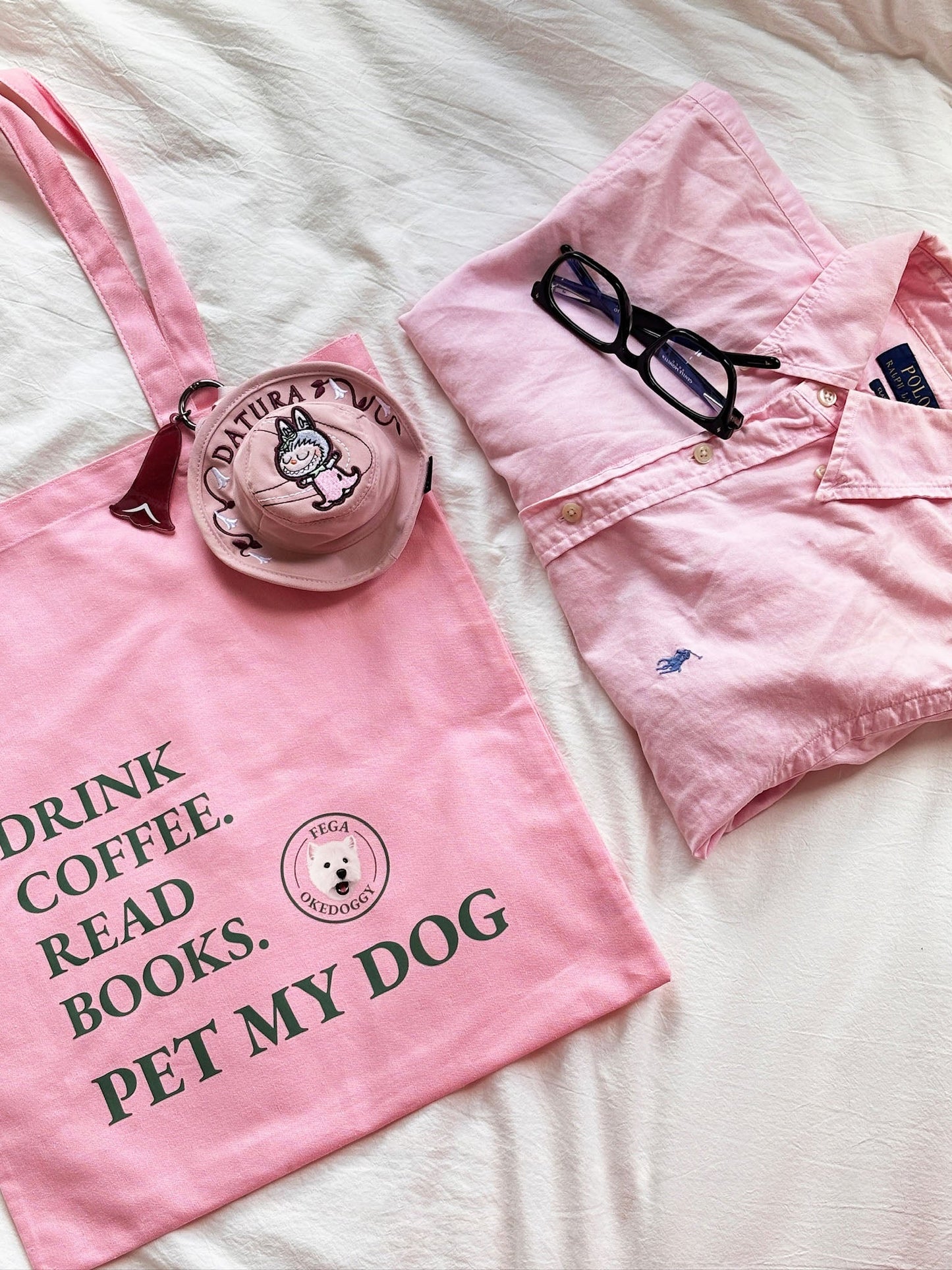 Custom Pet Portrait Mantra Tote Bag