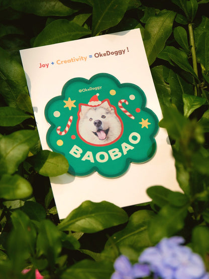 Custom Pet Portrait Fridge Magnet