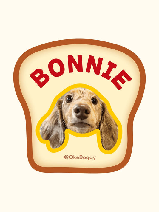Custom Pet Portrait Fridge Magnet-Okedoggy-8*8cm-Crispy Toast