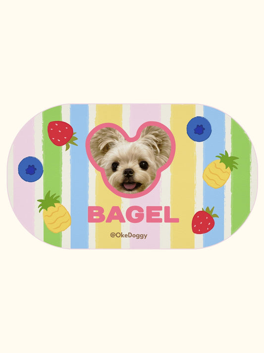 Custom Pet Portrait Non-slip Mat-Okedoggy-Fruit Party-60*35cm