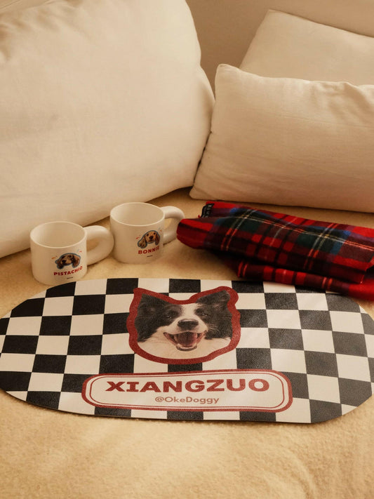 Custom Pet Portrait Non-slip Mat-Okedoggy-Pizza Box-60*35cm