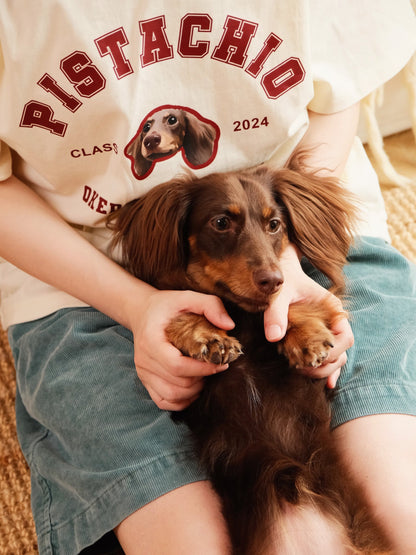 Custom Pet Portrait Dog University T-shirt