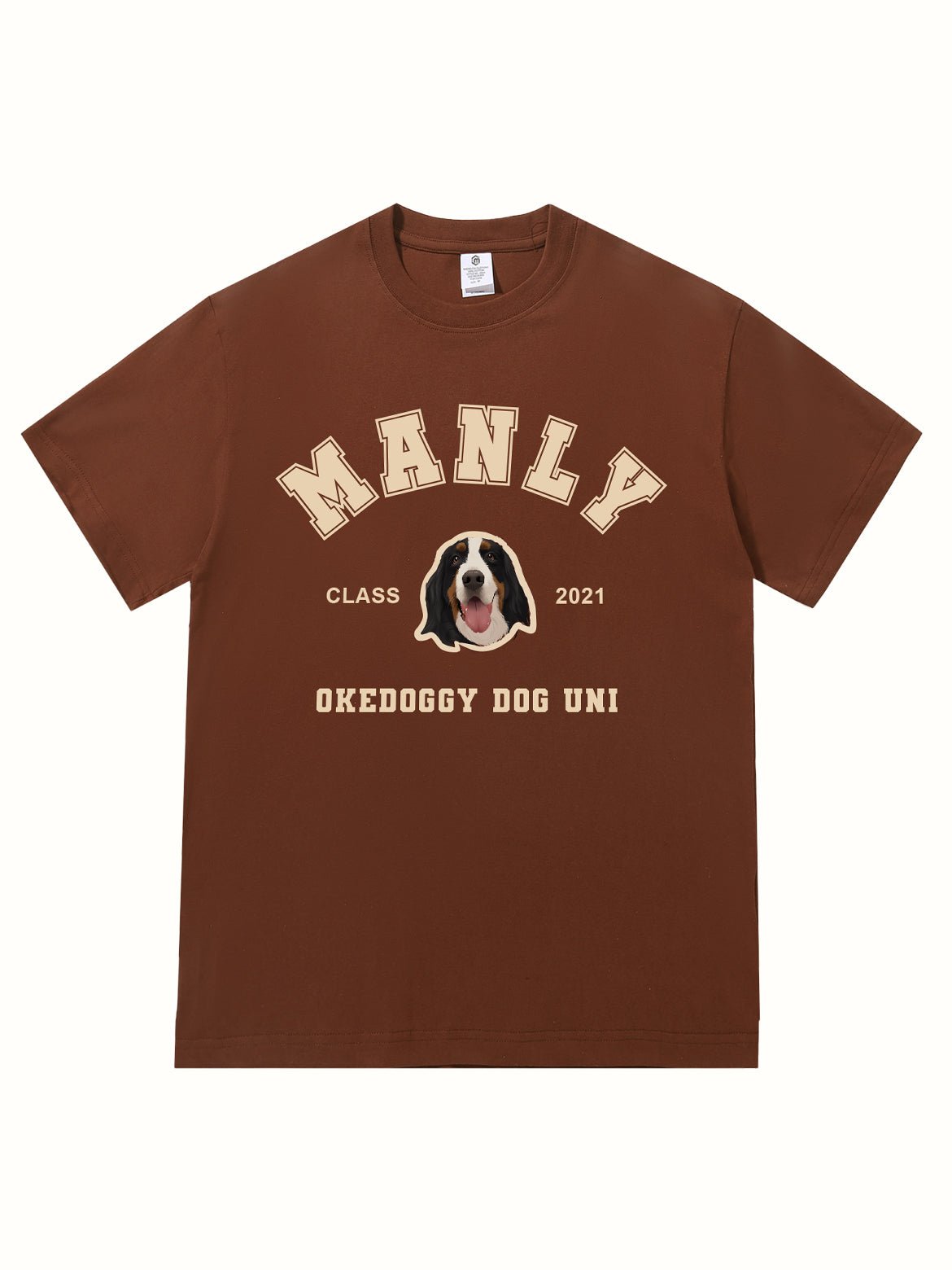 Custom Pet Portrait Dog University T-shirt