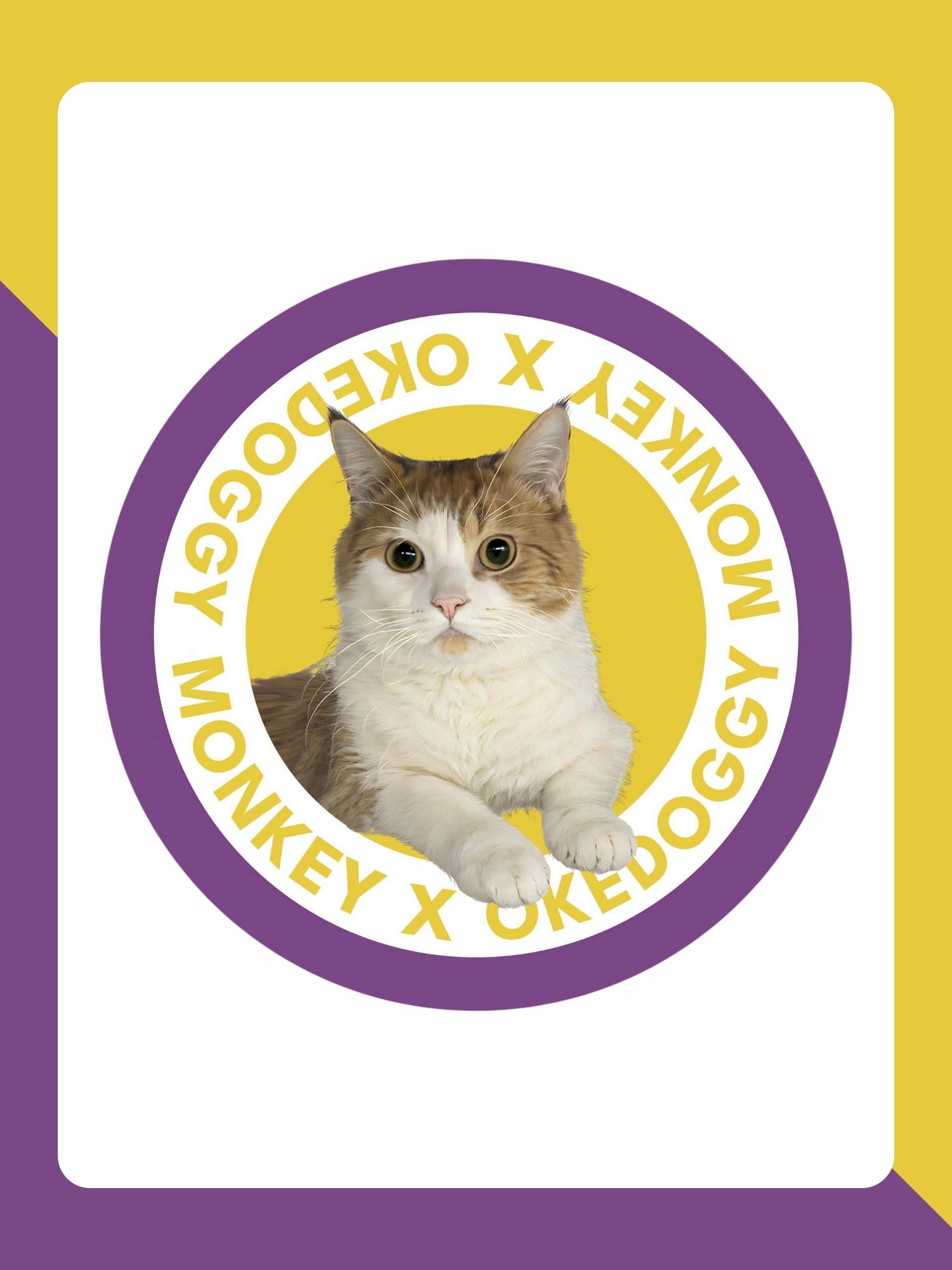 Custom Pet Potrait Fluffy Rug-Okedoggy-Golden Lilac-80*80CM