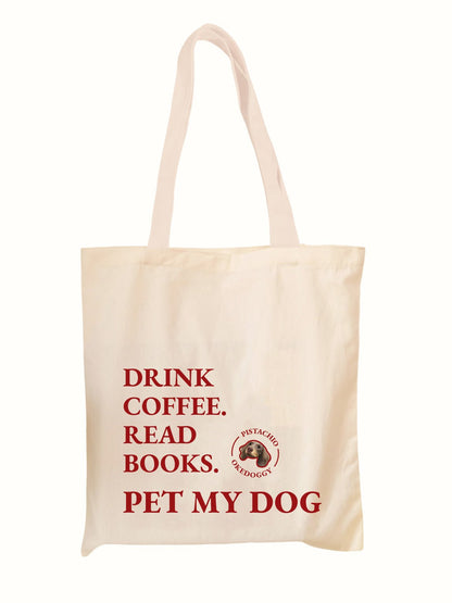Custom Pet Portrait Mantra Tote Bag