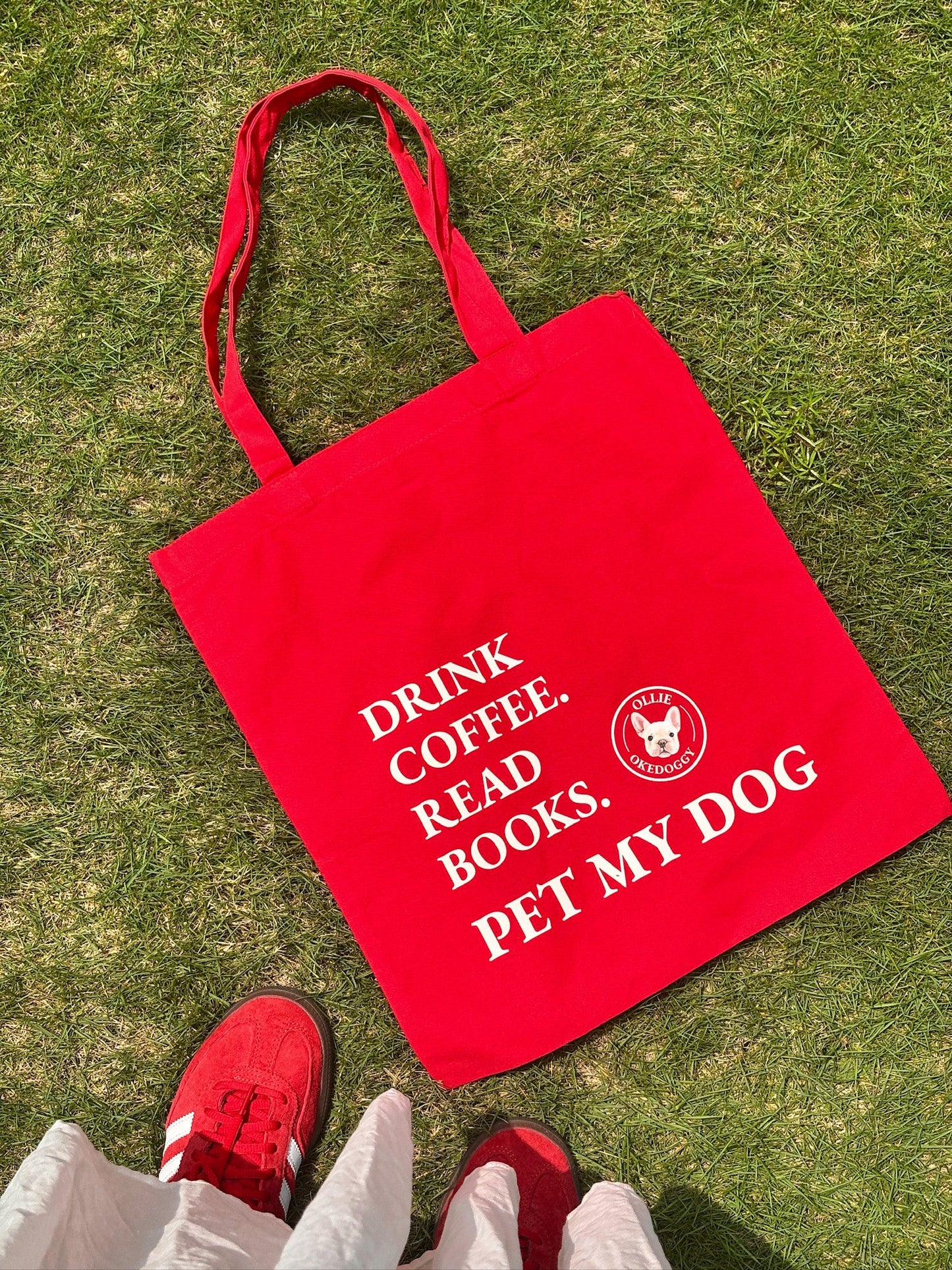 Custom Pet Portrait Mantra Tote Bag