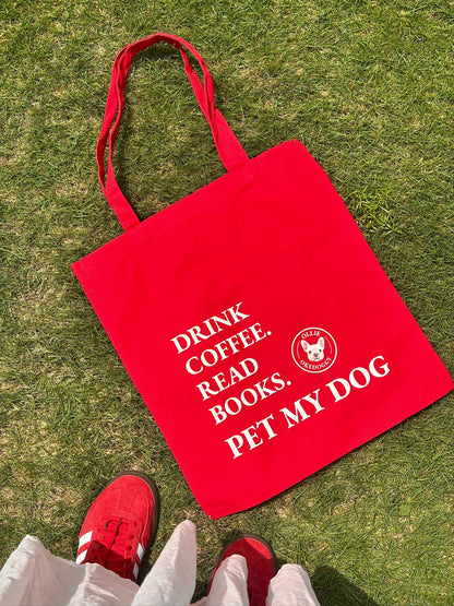 Custom Pet Portrait Mantra Tote Bag
