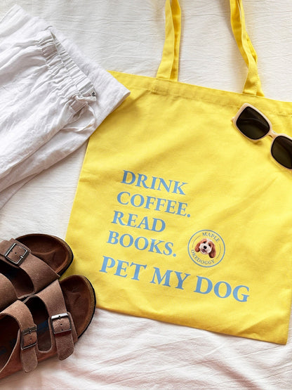Custom Pet Portrait Mantra Tote Bag