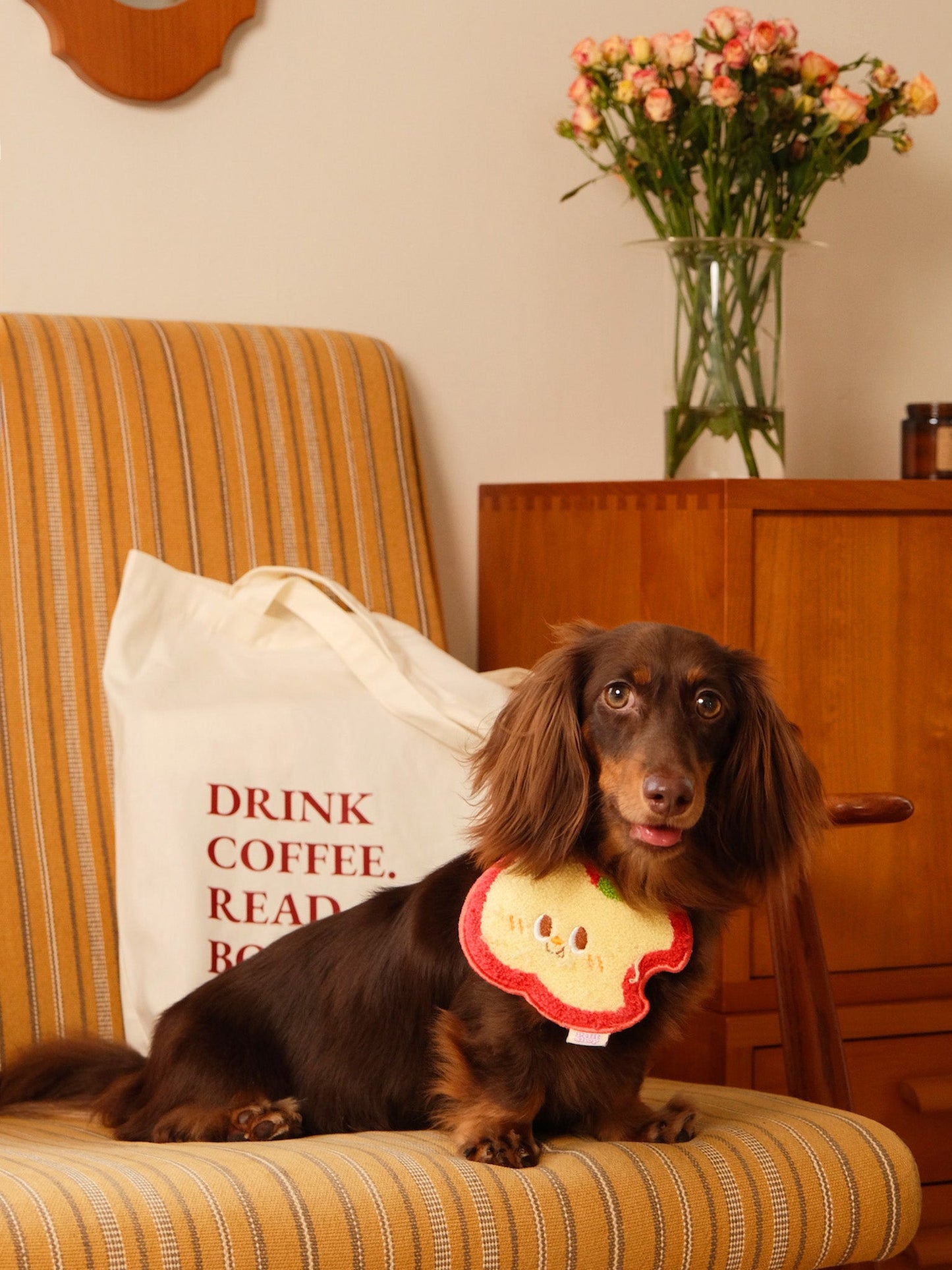 Custom Pet Portrait Mantra Tote Bag