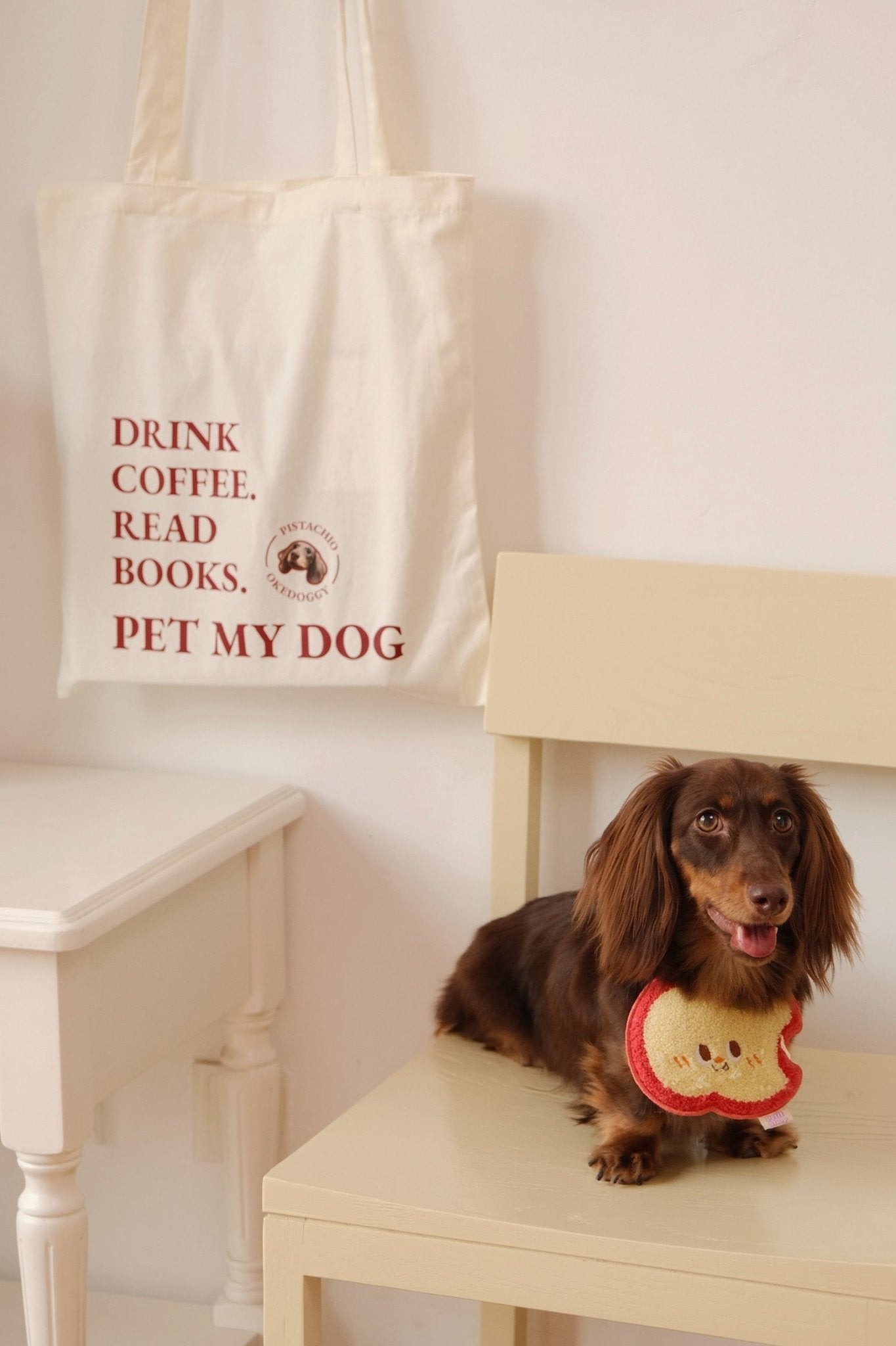 Custom Pet Portrait Mantra Tote Bag