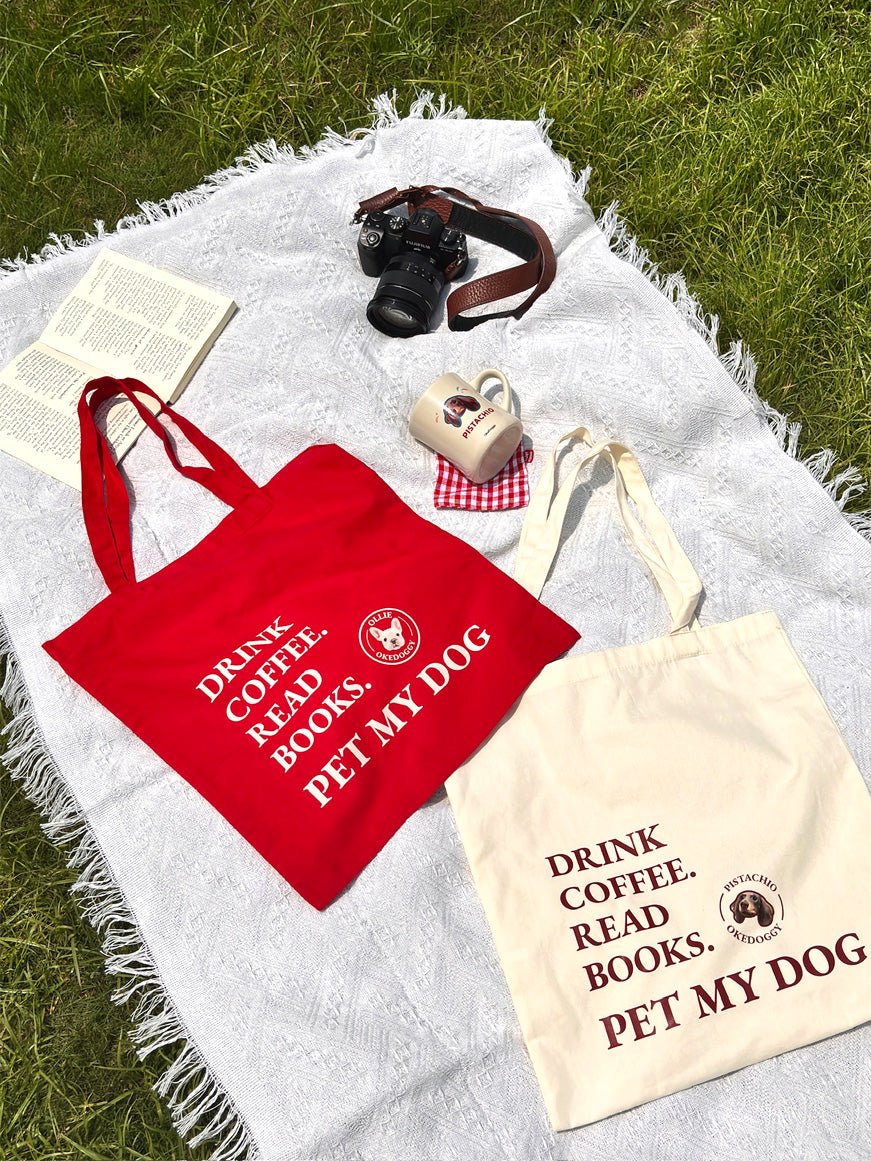 Custom Pet Portrait Mantra Tote Bag