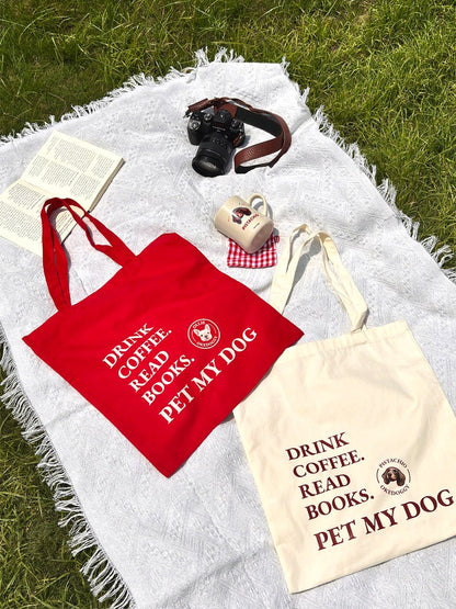 Custom Pet Portrait Mantra Tote Bag