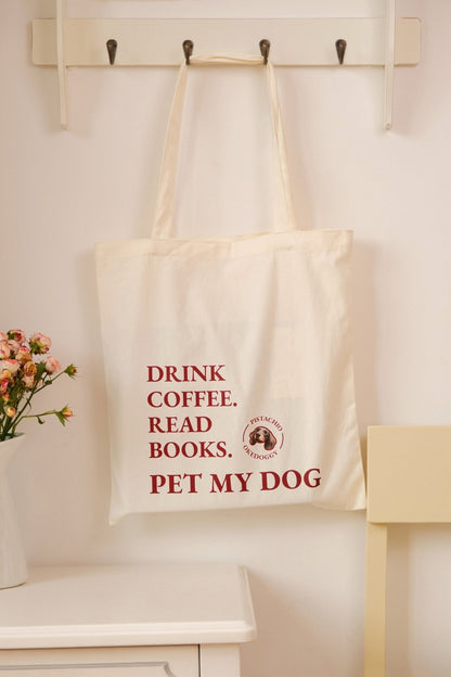 Custom Pet Portrait Mantra Tote Bag