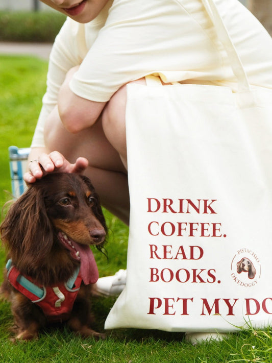 Custom Pet Portrait Mantra Tote Bag