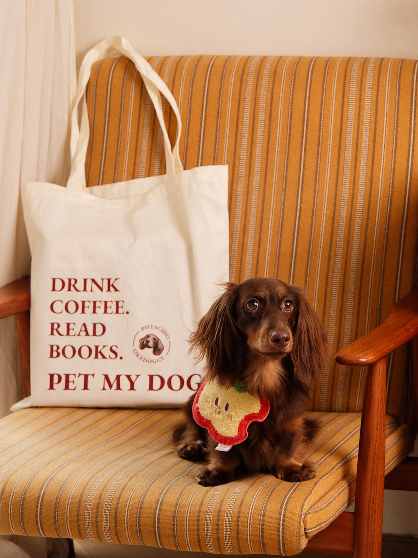 Custom Pet Portrait Mantra Tote Bag