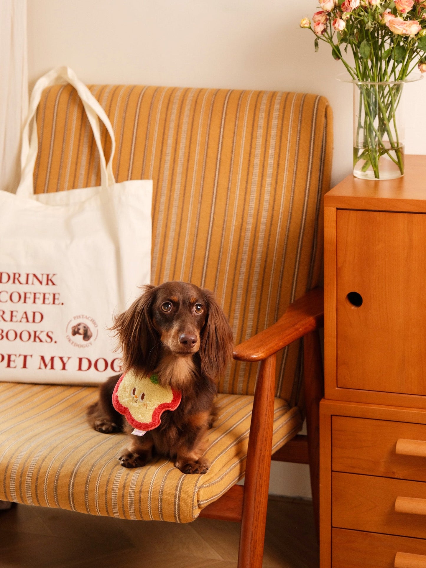 Custom Pet Portrait Mantra Tote Bag
