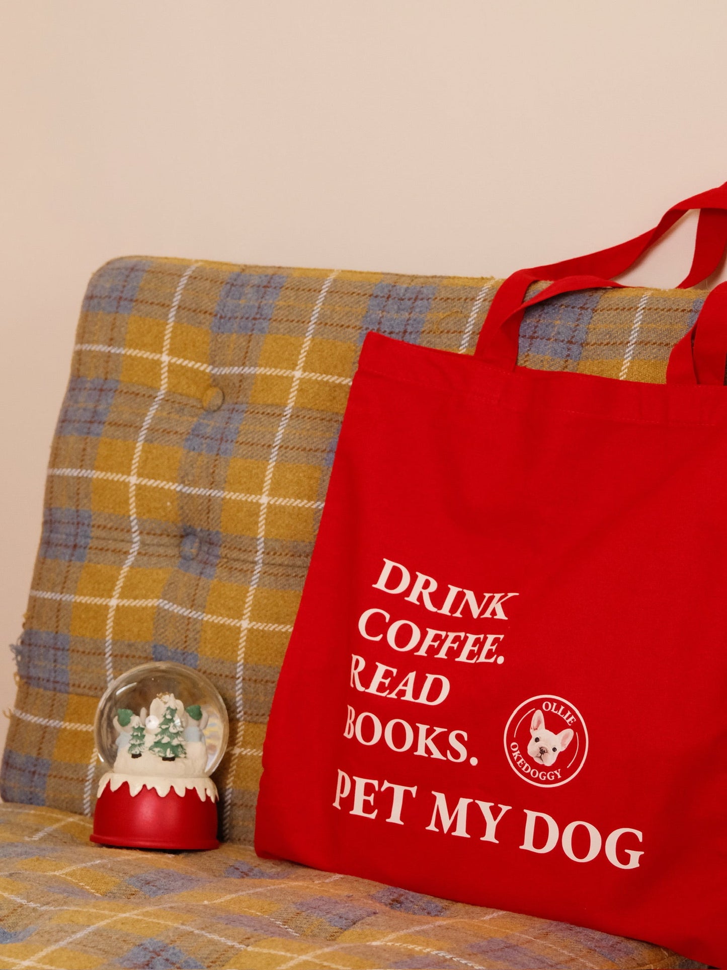 Custom Pet Portrait Mantra Tote Bag