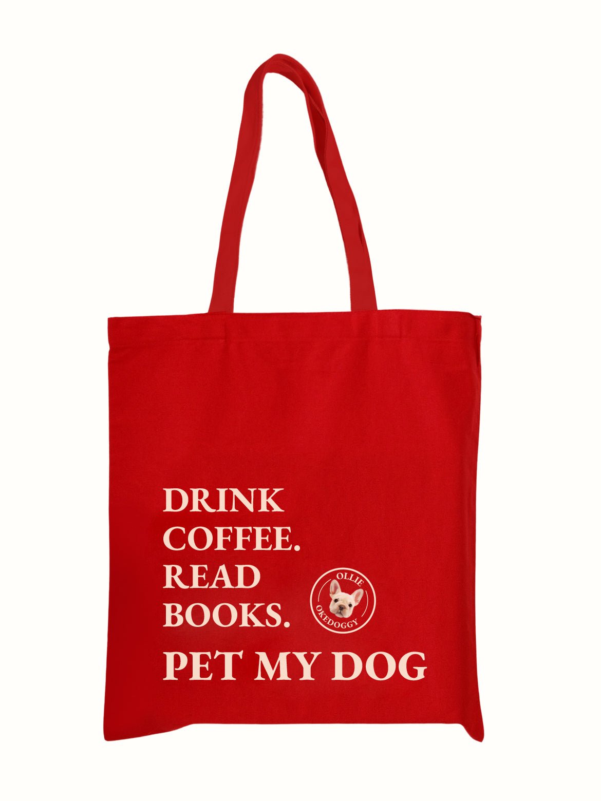 Custom Pet Portrait Mantra Tote Bag