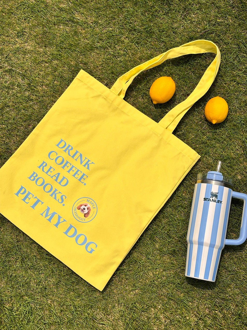 Custom Pet Portrait Mantra Tote Bag