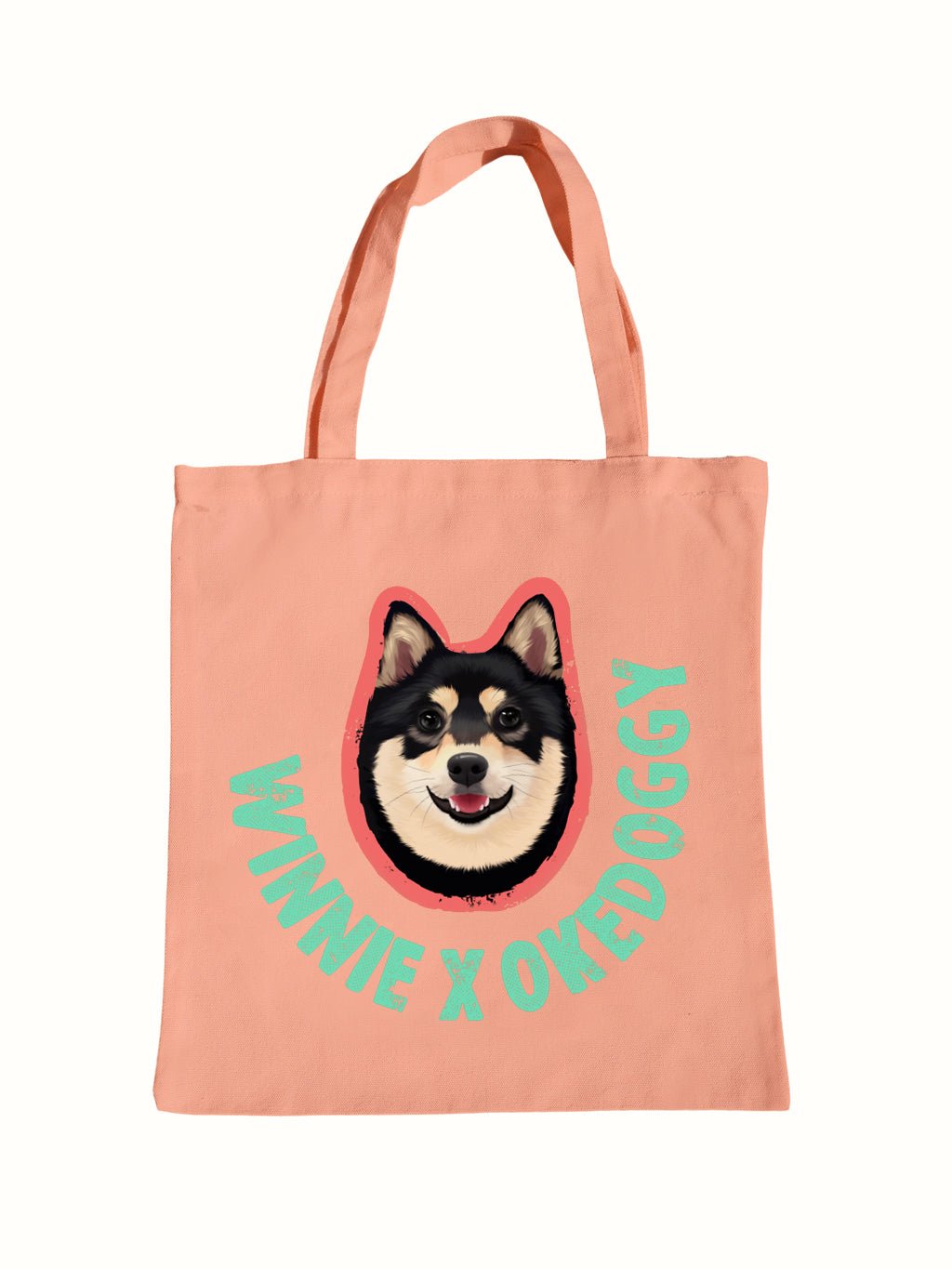 Custom Big Pet Portrait Tote Bag