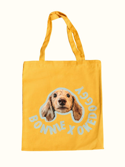 Custom Big Pet Portrait Tote Bag