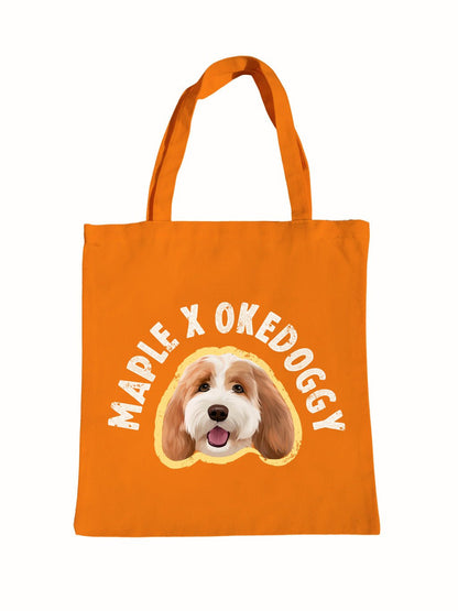 Custom Big Pet Portrait Tote Bag