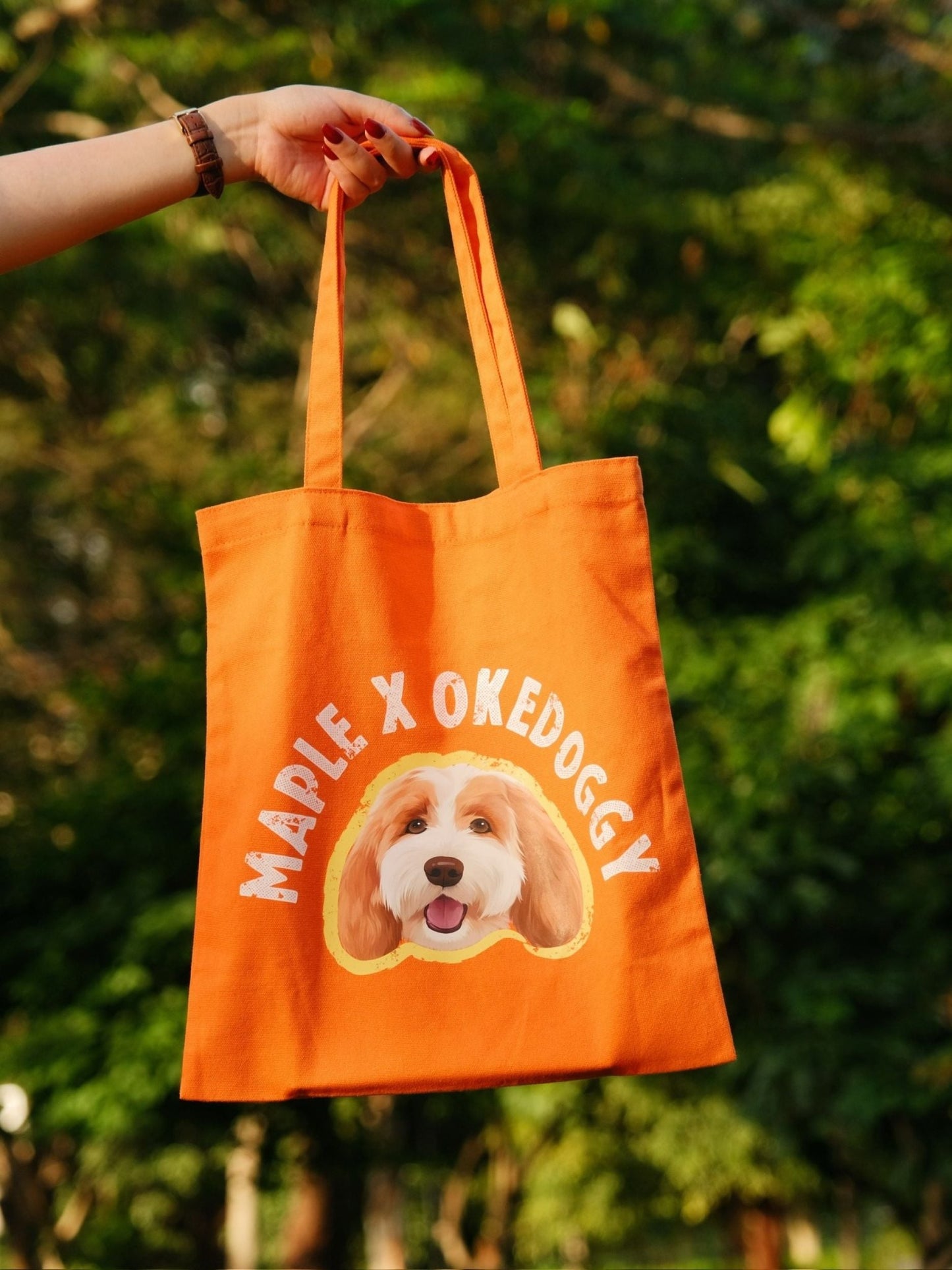 Custom Big Pet Portrait Tote Bag