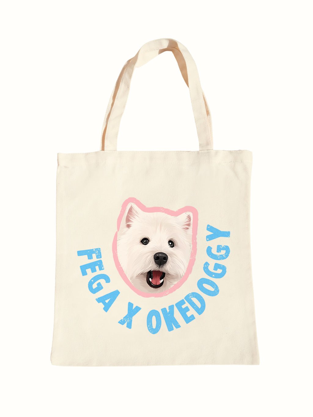 Custom Big Pet Portrait Tote Bag