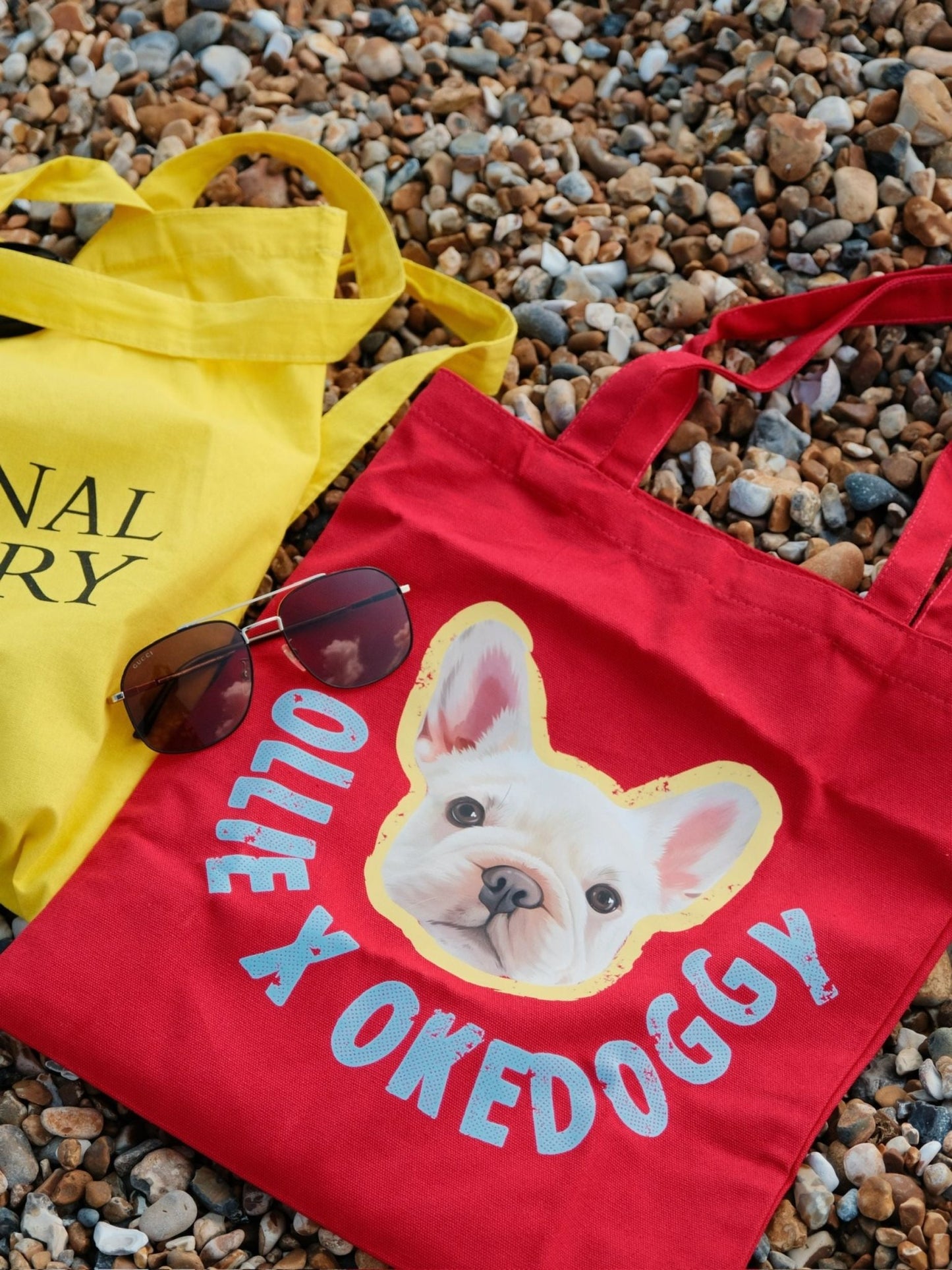 Custom Big Pet Portrait Tote Bag