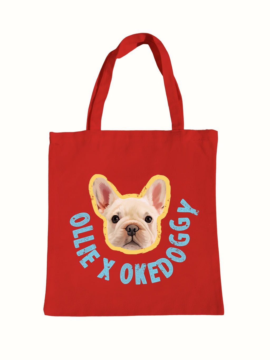 Custom Big Pet Portrait Tote Bag