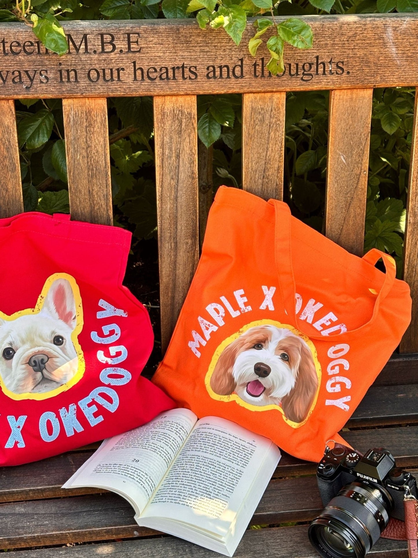 Custom Big Pet Portrait Tote Bag