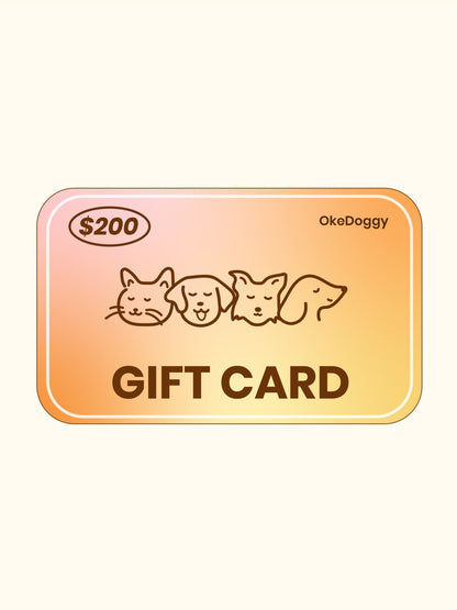Gift Card-OkeDoggy-$200