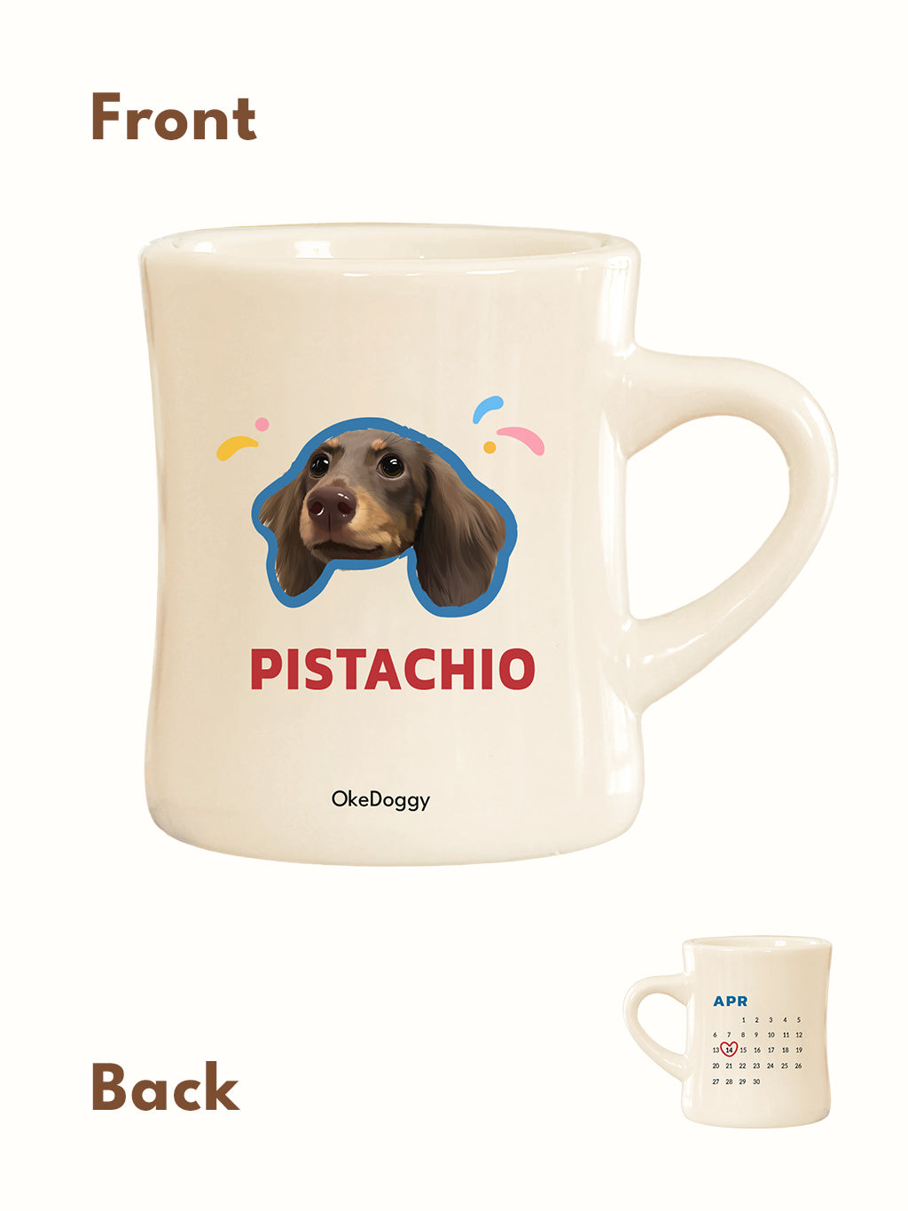 Birthday-Themed Custom Pet Potrait Mug